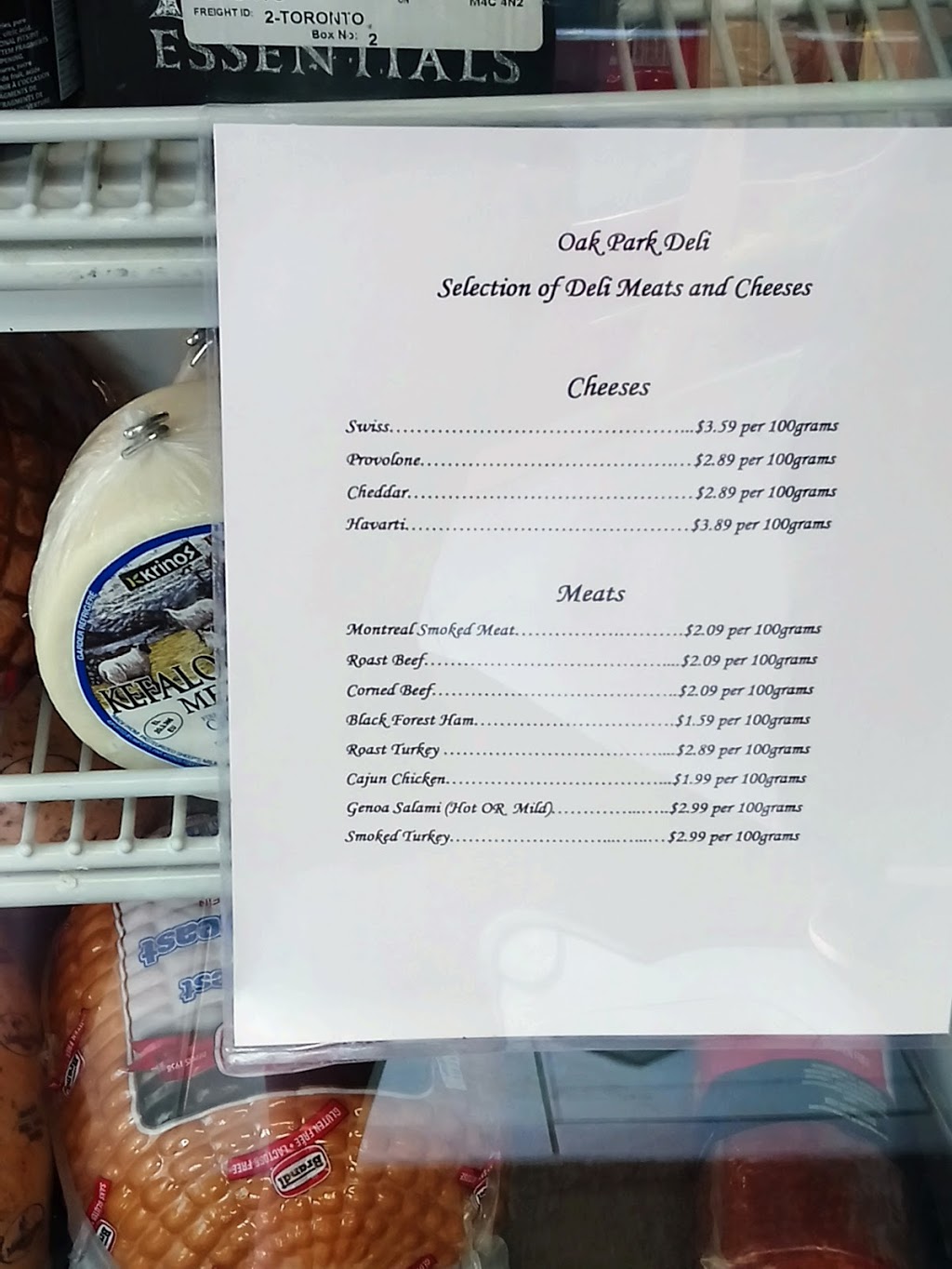 Oak Park Deli | 213 Oak Park Av, East York, ON M4C 4N2, Canada | Phone: (416) 424-3354