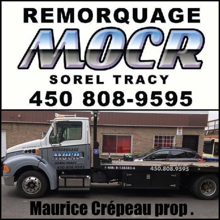 Démarrage Remorquage MOCR | 135 Rue André, Sorel-Tracy, QC J3P 6A8, Canada | Phone: (450) 808-9595