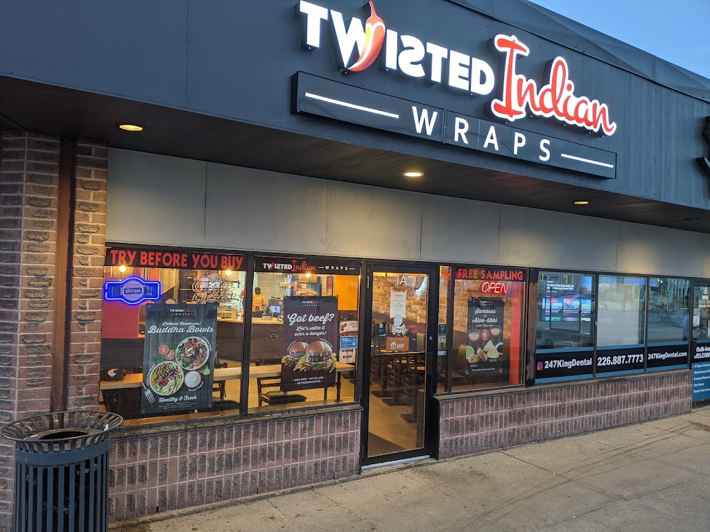 Twisted Indian Wraps Waterloo | 247 King St N Unit 1A, Waterloo, ON N2J 2Y8, Canada | Phone: (226) 647-5500