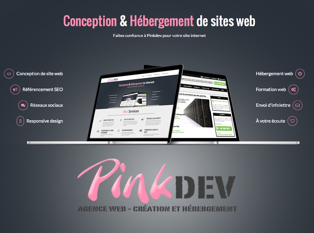 Agence web Pinkdev | 5245 Bd Guillaume-Couture, Lévis, QC G6V 6K2, Canada | Phone: (581) 984-5273