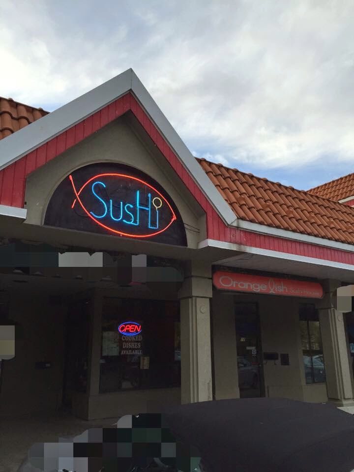 Orange Fish Sushi House | 1107 Lorne Park Rd, Mississauga, ON L5H 3A1, Canada | Phone: (905) 271-8880