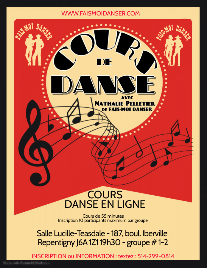 Studio De Danse Fais-Moi Danser Pelletier | 2 Rue Plourde local 107, Charlemagne, QC J5Z 3E8, Canada | Phone: (514) 299-0814