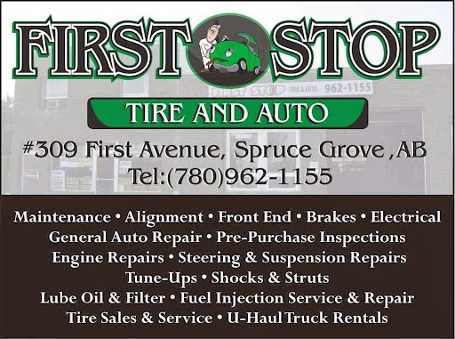 First Stop Tire And Auto 2006 | 309 First Ave, Spruce Grove, AB T7X 3A2, Canada | Phone: (780) 962-1155