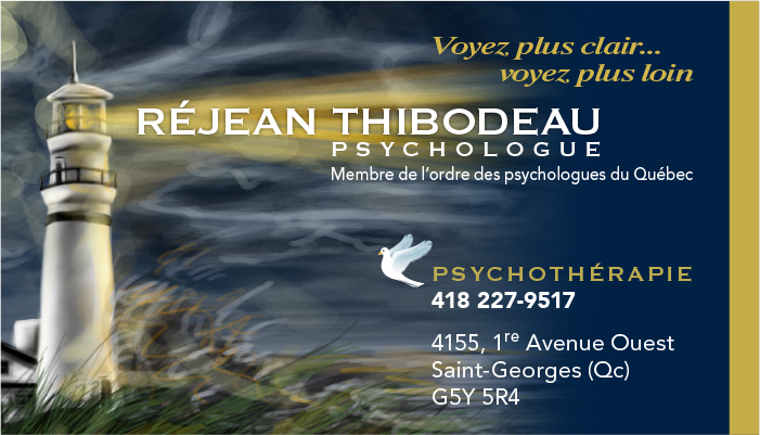 Réjean Thibodeau Psychologue | Clermont pépin, 4155 1 Ave, Saint-Georges, QC G5Y 5R4, Canada | Phone: (418) 227-9517