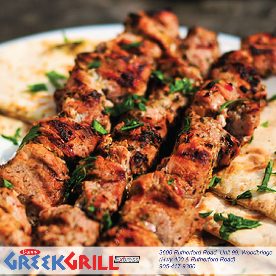 Danny Greek Grill Express | 3600 Rutherford Rd Unit 99, Woodbridge, ON L4L 1A6, Canada | Phone: (905) 417-9300