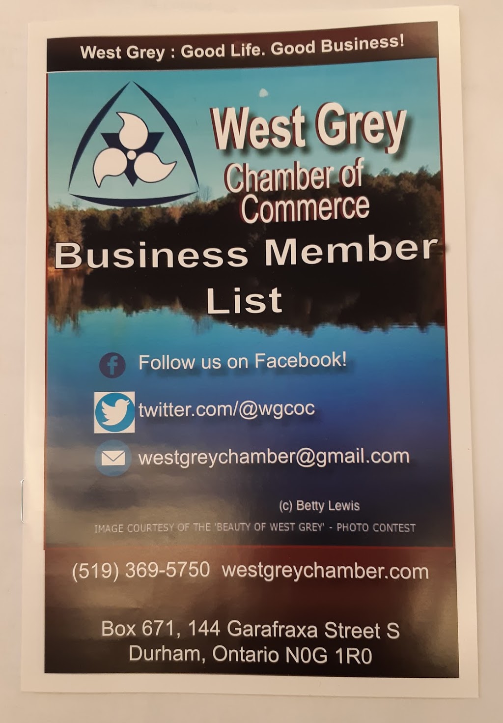 West Grey Chamber Of Commerce | 144 Garafraxa St S, Durham, ON N0G 1R0, Canada | Phone: (519) 369-5750