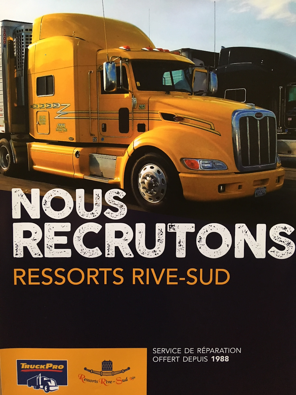 Ressorts Rive Sud Ltd - Centre TruckPro | Entrée sur la, Rue J. Armand Bombardier, 1570 Boulevard de Montarville, Boucherville, QC J4B 5Y3, Canada | Phone: (450) 641-1304