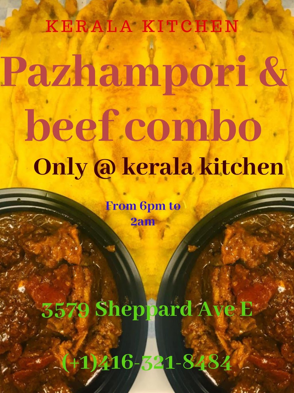 Kerala Kitchen | 3579 Sheppard Ave E, Scarborough, ON M1T 3K8, Canada | Phone: (416) 321-8484