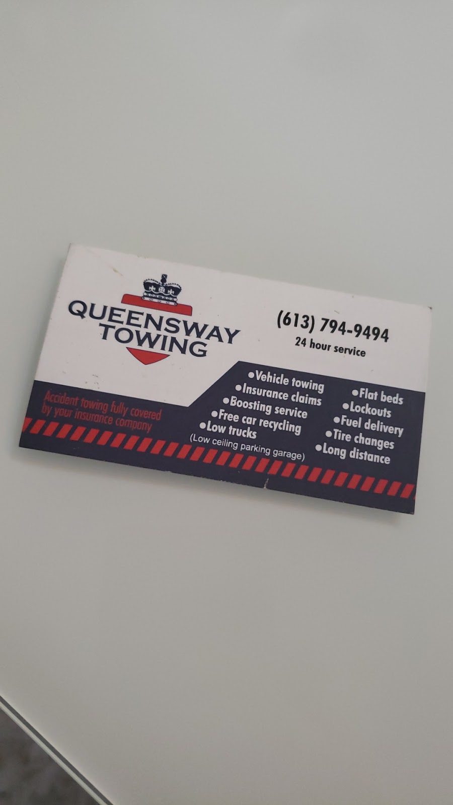 Queensway Towing | 323 Coventry Rd #77, Ottawa, ON K1K 3X6, Canada | Phone: (613) 794-9494