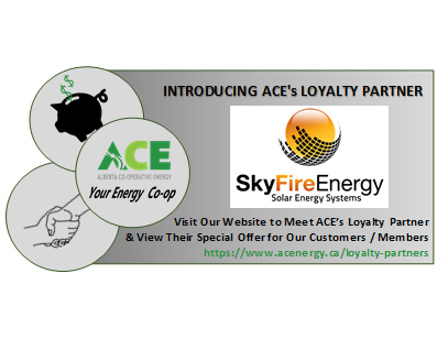 ACE - Alberta Cooperative Energy | 600 2 Ave, Thorhild, AB T0A 3J0, Canada | Phone: (888) 865-8750