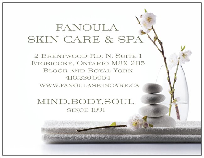 Fanoula Skin Care & Spa | 2 Brentwood Rd N Suite #1, Etobicoke, ON M8X 2B5, Canada | Phone: (416) 236-5054