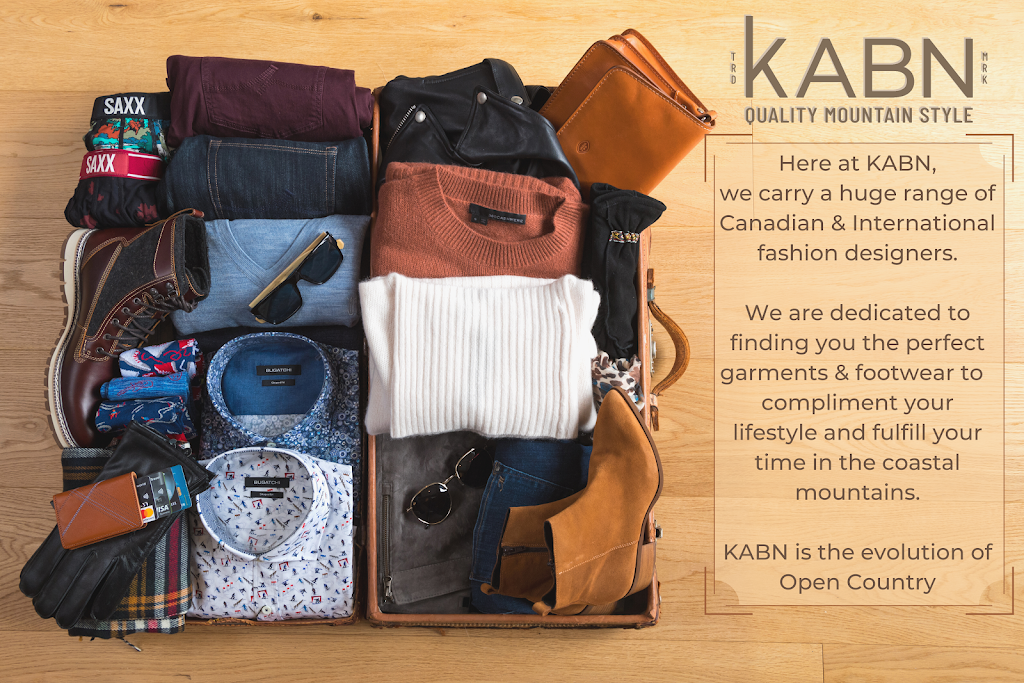 KABN Clothing - Open Country | Fairmont Chateau Whistler, 4599 Chateau Blvd, Whistler, BC V8E 0Z5, Canada | Phone: (604) 938-9268