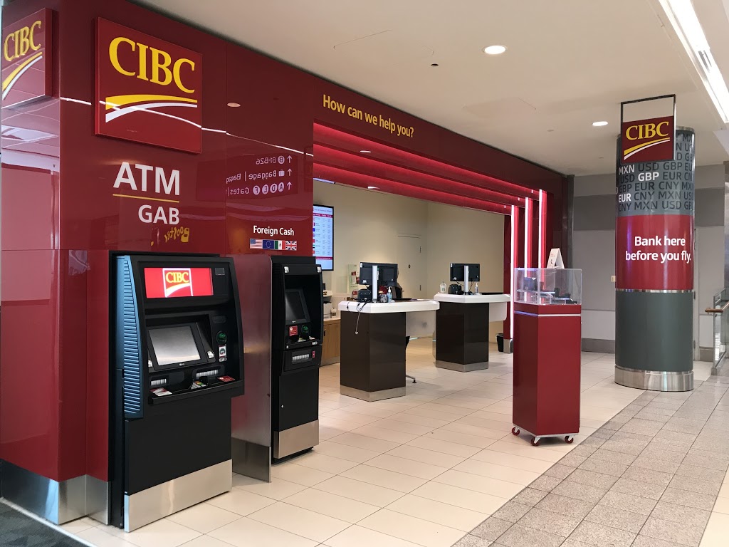 CIBC Branch | Toronto Pearson Airport, Terminal 3 Banking Centre, 6300 Silver Dart Dr #006, Mississauga, ON L5P 1B2, Canada | Phone: (905) 566-3263