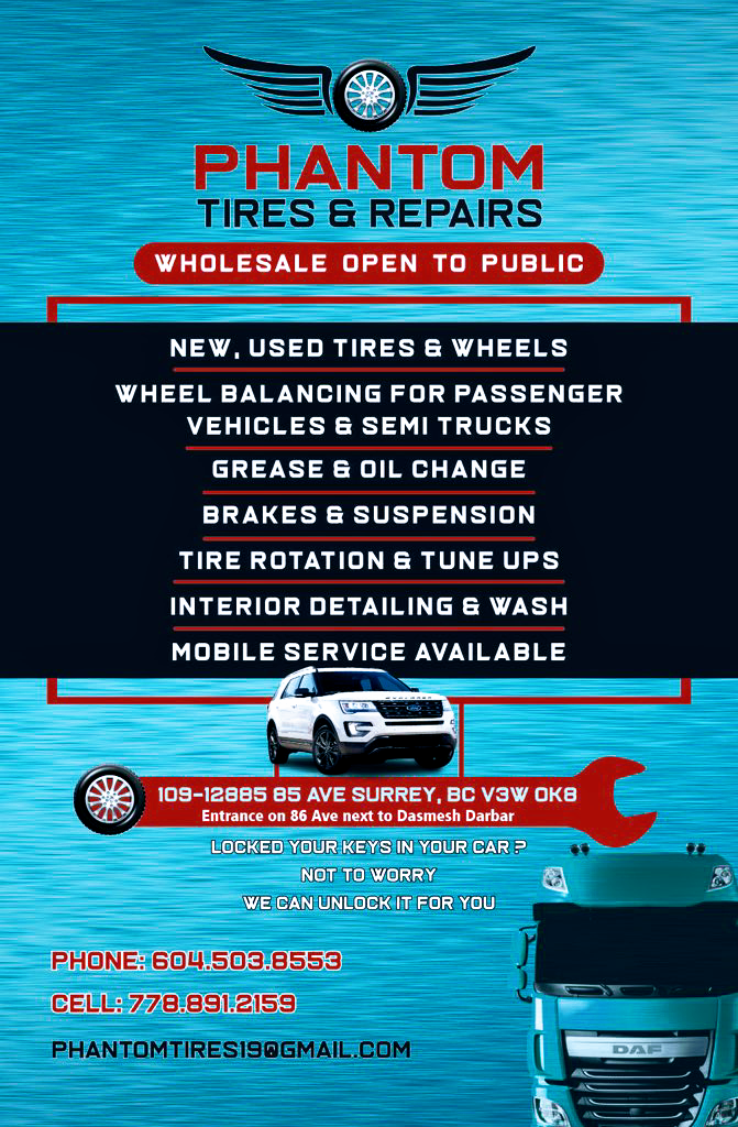 Phantom Tires & Repair | 12885 86 Ave, Surrey, BC V3W 0K8, Canada | Phone: (778) 891-2159