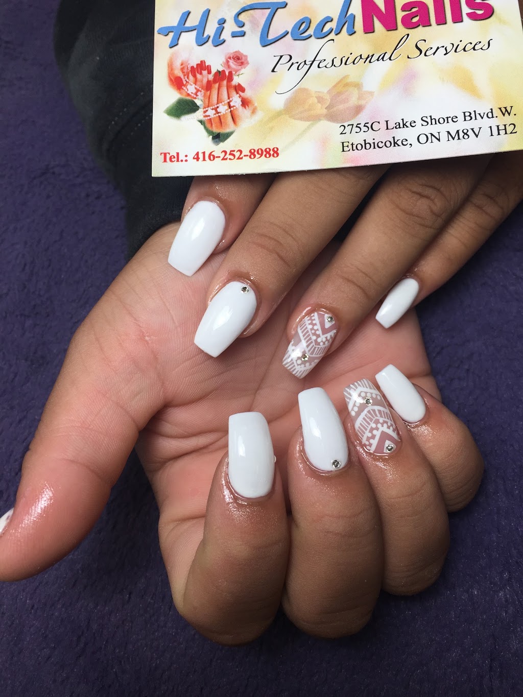 Hi Tech Nails | 2755 Lake Shore Blvd W, Etobicoke, ON M8V 1H2, Canada | Phone: (416) 252-8988