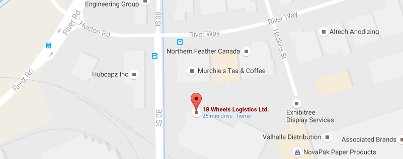 18 Wheels Logistics Ltd. | 7708 80 St, Delta, BC V4G 1C1, Canada | Phone: (604) 439-8938