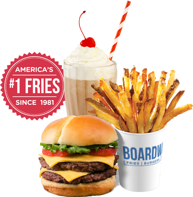 Boardwalk Fries Burgers Shakes | 1301 8 St SW #1, Airdrie, AB T4B 3Y2, Canada | Phone: (587) 775-5991