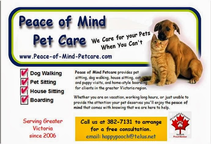 Peace of Mind Petcare | 917 Terlane Ave, Victoria, BC V9B 2N1, Canada | Phone: (250) 418-5216