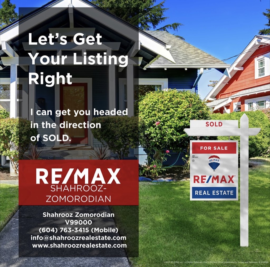 Zomorodian Realestate Group RE/MAX Masters | 1455 Bellevue Ave, West Vancouver, BC V7T 1C3, Canada | Phone: (604) 763-3415