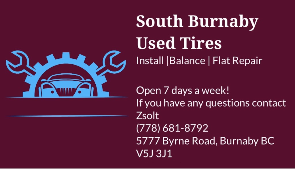 South Burnaby Used Tires | 5777 Byrne Rd, Burnaby, BC V5J 3J1, Canada | Phone: (778) 681-8792