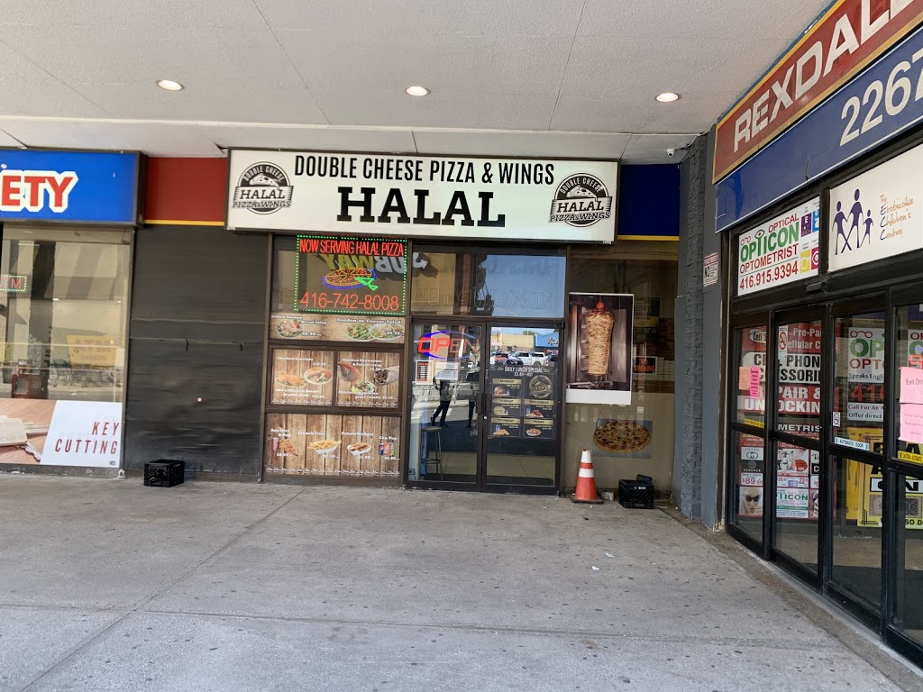 Double cheese Halal Pizza & Wings | 2267 Islington Ave, Etobicoke, ON M9W 3W6, Canada | Phone: (416) 742-8008