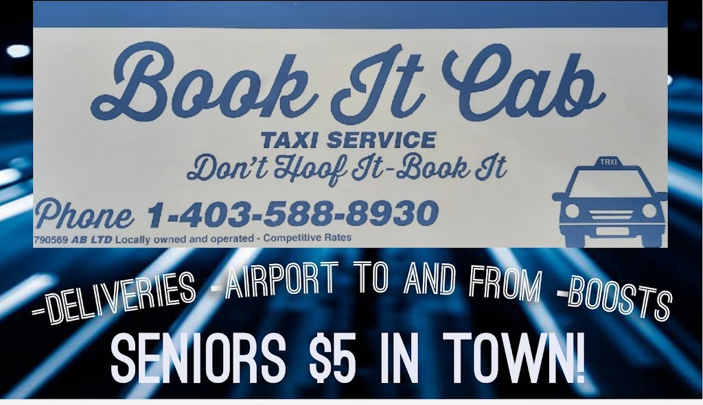 Lacombe Taxi - Book It Cabs. | 74 Heritage Dr, Lacombe, AB T4L 1N8, Canada | Phone: (403) 588-8930