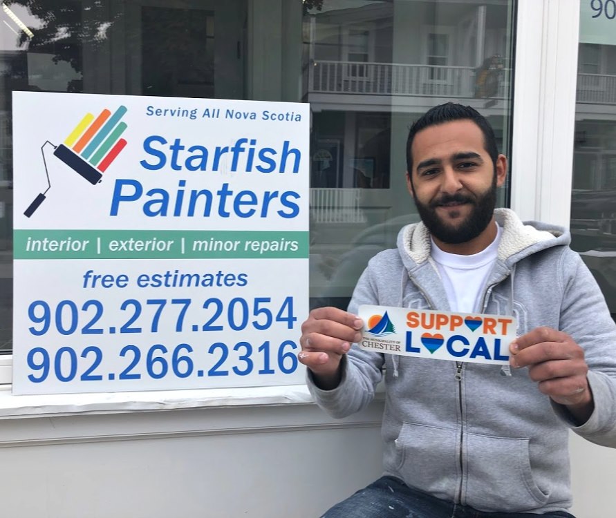 Starfish Painters | 5 Pleasant St Mailing address below 6425 Hwy 3 Box 71, Western Shore,NS B0J3M0, Chester, NS B0J 1J0, Canada | Phone: (902) 277-2054