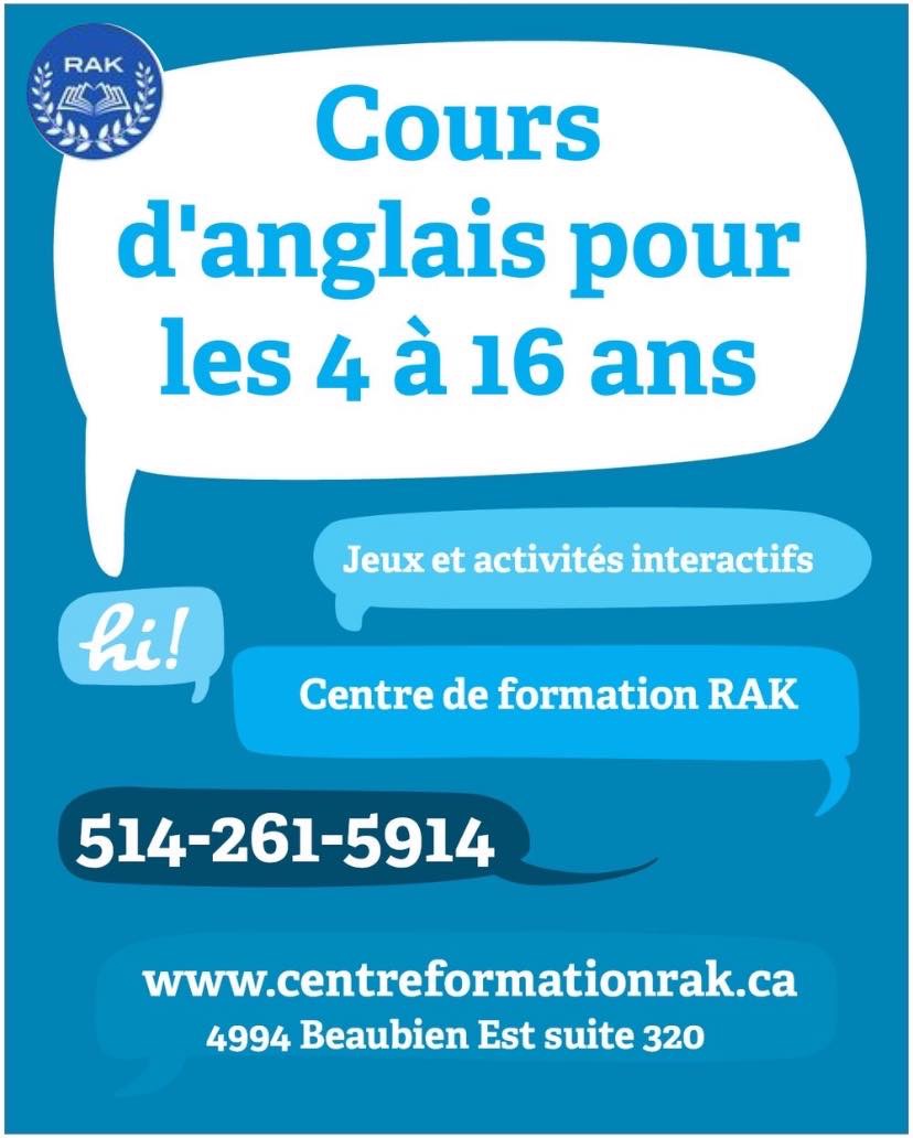 Rakconseil / Centre De Formation Rak | 4994 Rue Beaubien E suite 320, Montréal, QC H1T 1V4, Canada | Phone: (514) 261-5914