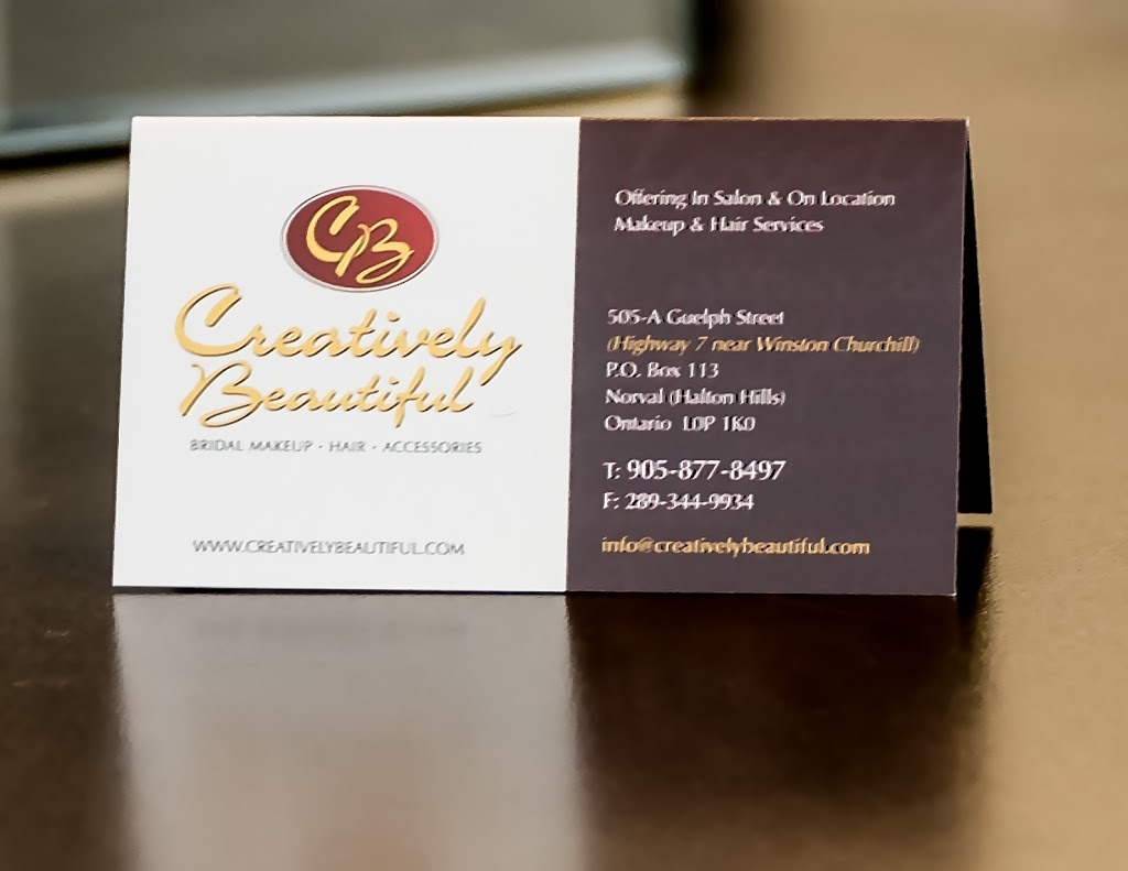 Creatively Beautiful Inc | 505A Guelph St, Norval, ON L0P 1K0, Canada | Phone: (905) 877-8497