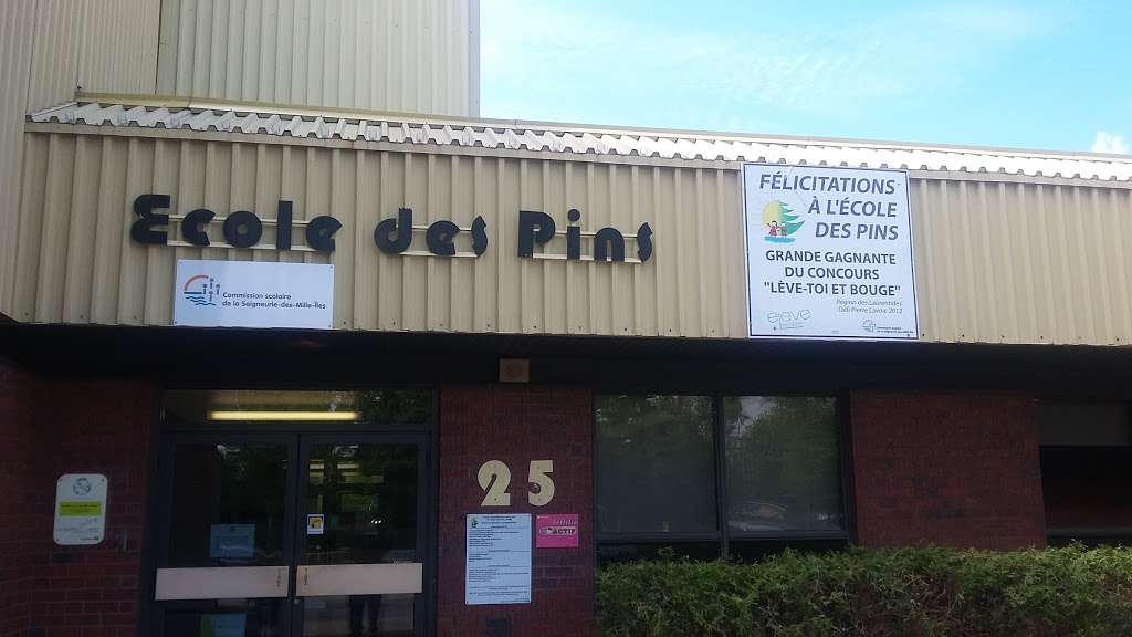 École des Pins | 25 Rue des Pins, Oka, QC J0N 1E0, Canada | Phone: (450) 491-8400