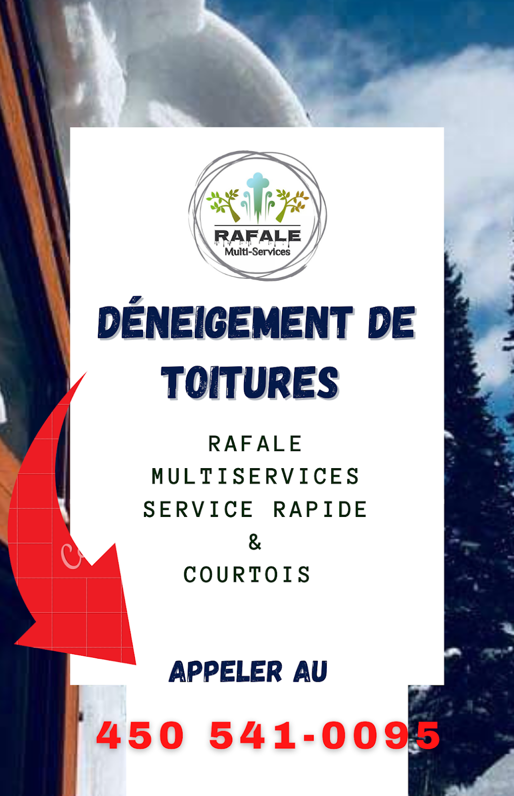 Déneigement de toitures - Rafale Multiservices | 721 Rue Dequoy, Saint-Gabriel-de-Brandon, QC J0K 2N0, Canada | Phone: (450) 541-0095