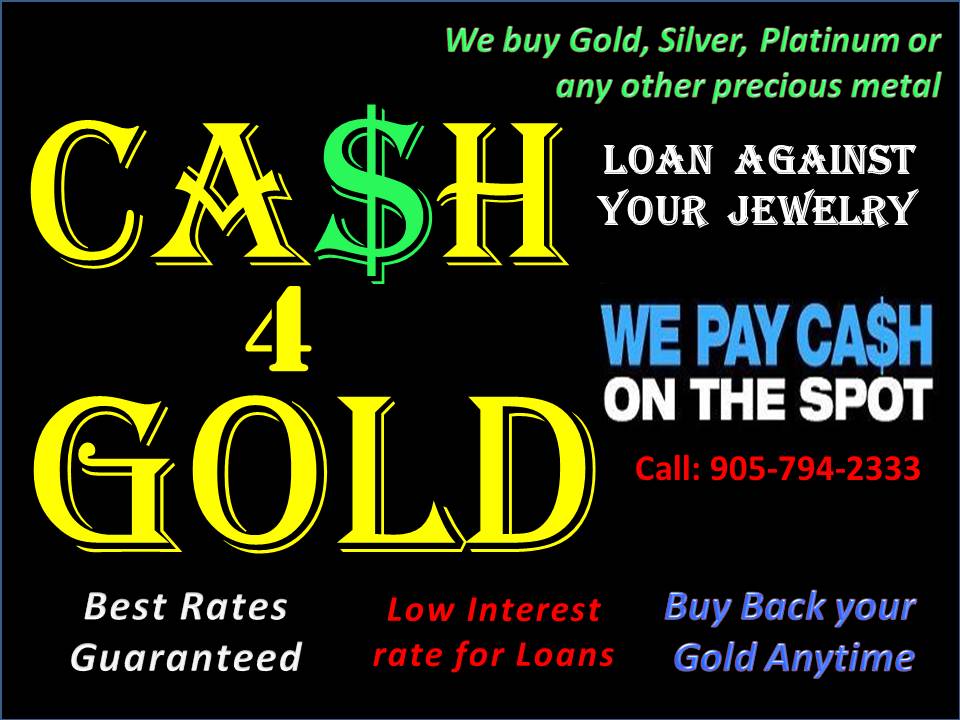 Mr CASH 4 GOLD | 3955 Cottrelle Blvd unit 1, Brampton, ON L6P 2P9, Canada | Phone: (905) 794-2333