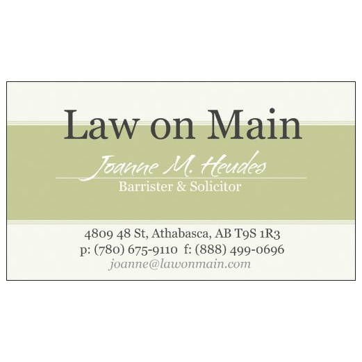 Law on Main | 4809 48 St, Athabasca, AB T9S 1R3, Canada | Phone: (780) 675-9110