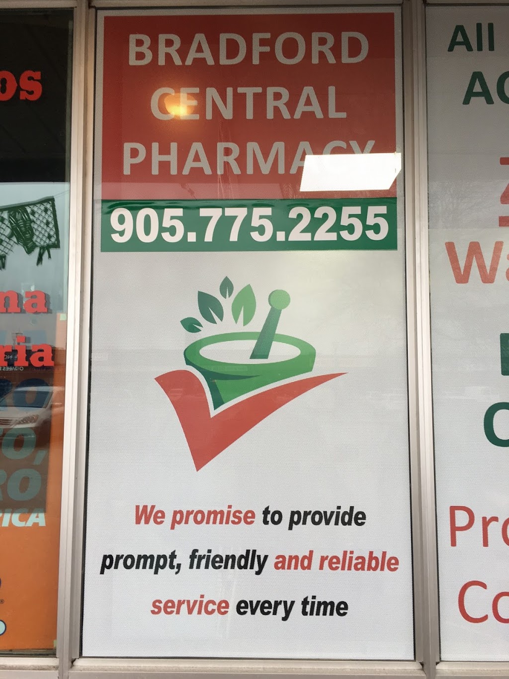 Bradford Central Pharmacy | P.O.Box: 1765, 107 Holland St E, Bradford, ON L3Z 2B9, Canada | Phone: (905) 775-2255