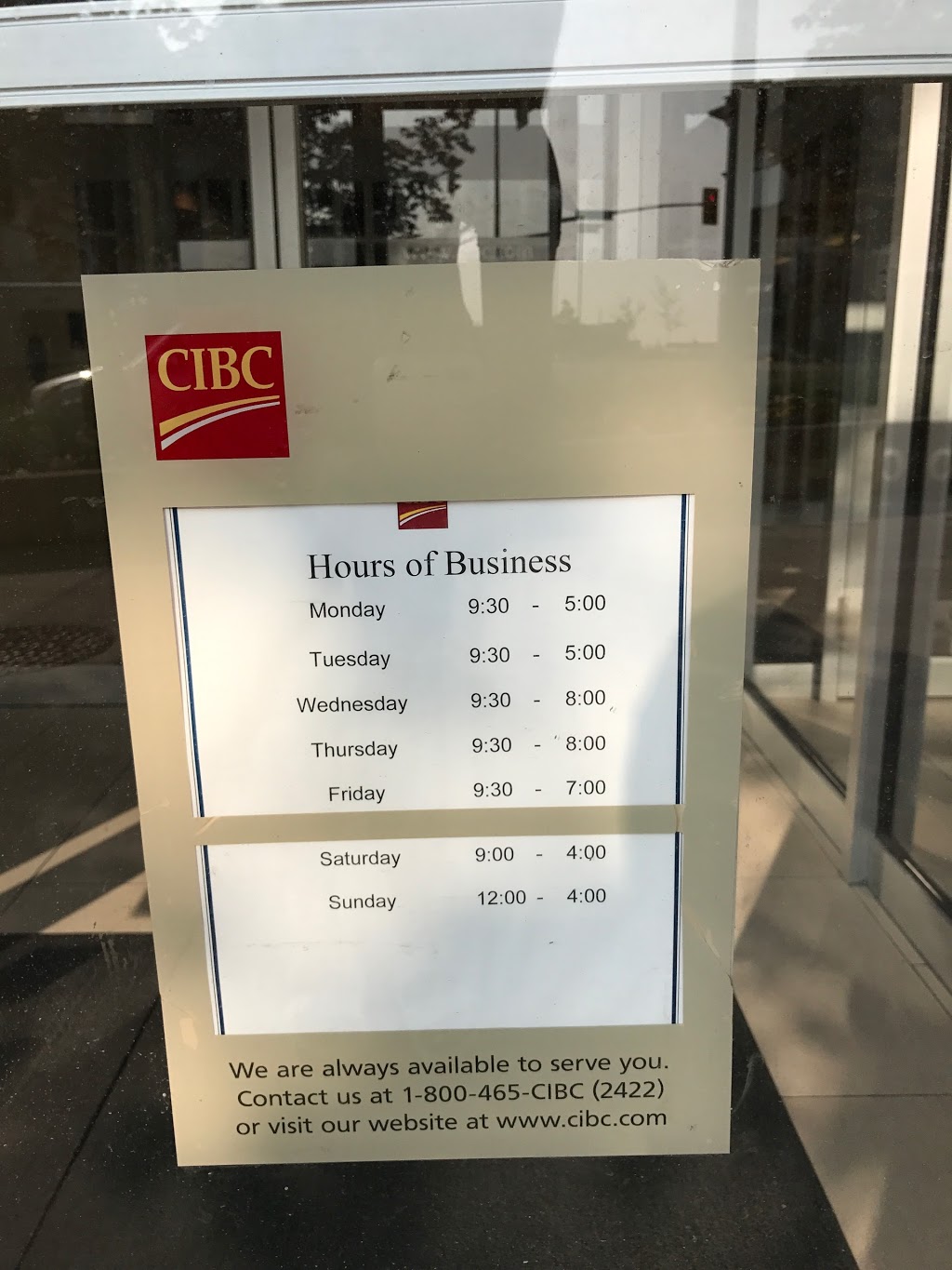 CIBC Branch with ATM | 10 Disera Dr Suite 180, Thornhill, ON L4J 0A7, Canada | Phone: (905) 881-4142