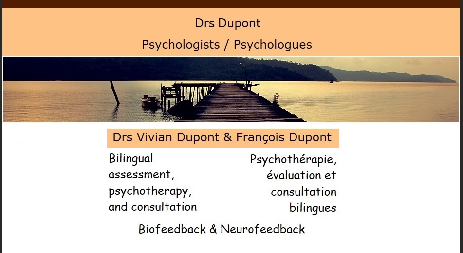 Drs Dupont, Psychologists / Psychologues | 1 Nicholas St Suite 1508, Ottawa, ON K1N 7B7, Canada | Phone: (613) 454-5332