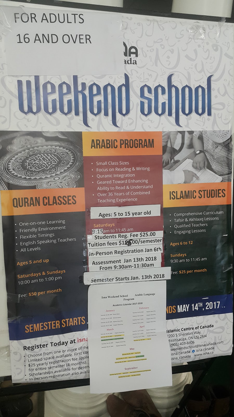 ISNA High School | 2200 S Sheridan Way, Mississauga, ON L5J 2M4, Canada | Phone: (905) 272-4303