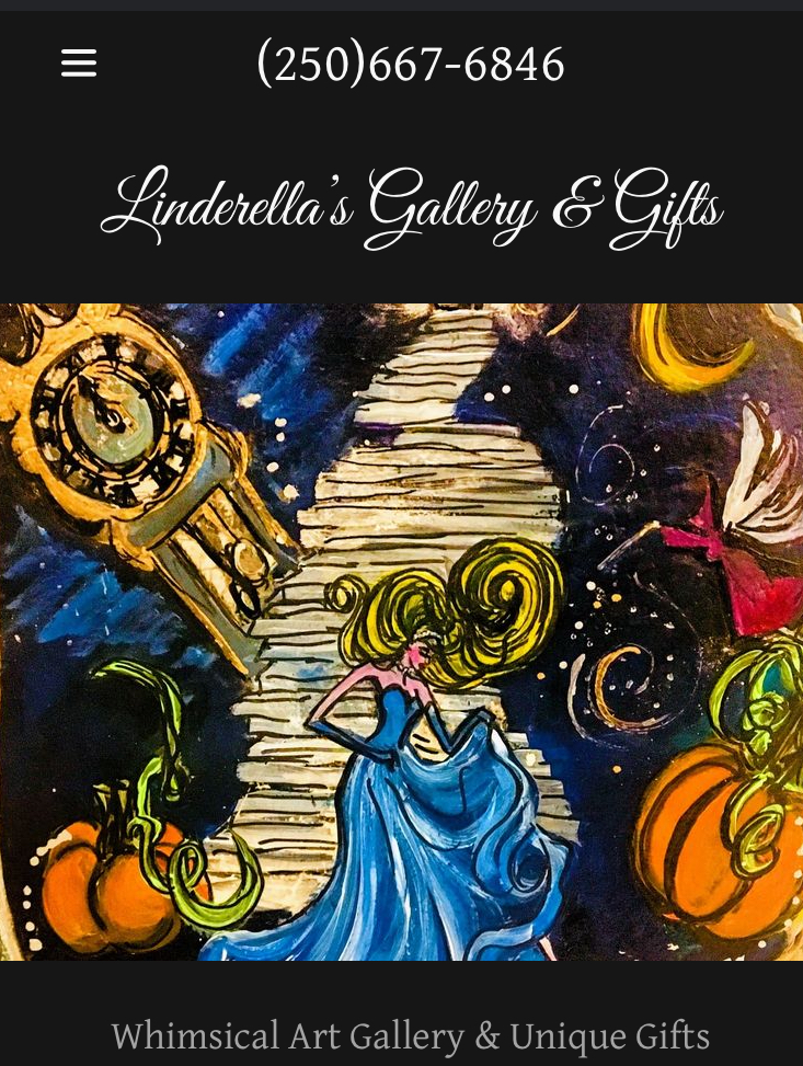 Linderella’s Gallery & Gifts | Rock City Rd, Nanaimo, BC V9T 4R2, Canada | Phone: (250) 667-6846