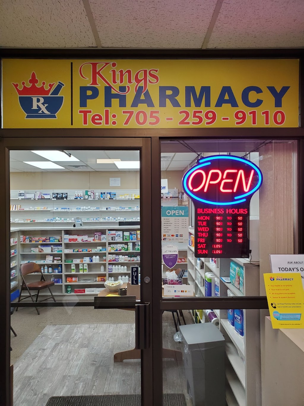 Kings Pharmacy | 525 West Street S, Orillia, ON L3V 5H2, Canada | Phone: (705) 259-9110
