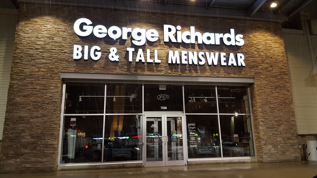 George Richards Big & Tall | 7230 Market Crossing Unit 12A, Burnaby, BC V5J 0A2, Canada | Phone: (604) 439-1670