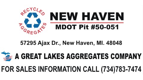 Great Lakes Aggregates, LLC - Recycled Aggregates New Haven Plan | 57295 Ajax Drive, New Haven, MI 48048, USA | Phone: (248) 244-3425