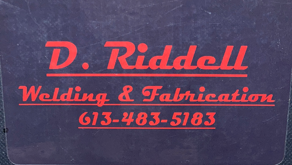 D. Riddell Welding & Fabrication | 1719 Bordenwood Rd, Arden, ON K0H 1B0, Canada | Phone: (613) 483-5183