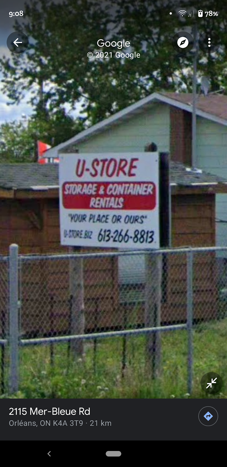 U-STORE Storage and Container Rentals | 2115 Mer-Bleue Rd, Orléans, ON K4A 3T9, Canada | Phone: (613) 226-8813