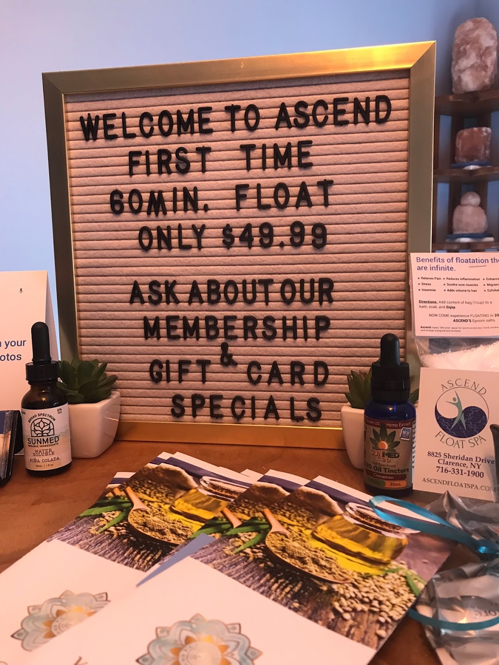 Ascend Floatation Spa | 8825 Sheridan Dr Suite 200, Buffalo, NY 14221, USA | Phone: (716) 331-1900