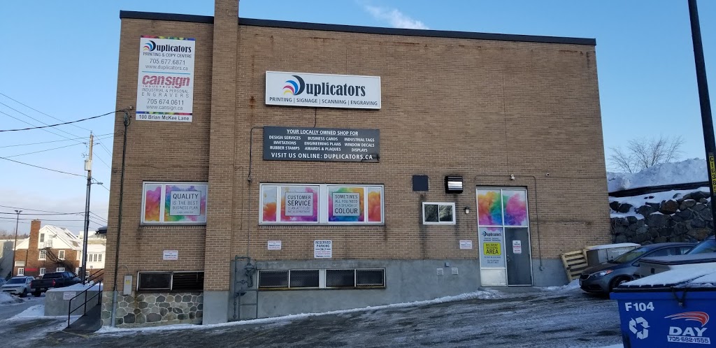 Duplicators Inc. - Printing, Signage, Scanning, Engraving | 100 Brian McKee Ln, Sudbury, ON P3B 0A1, Canada | Phone: (705) 677-6871