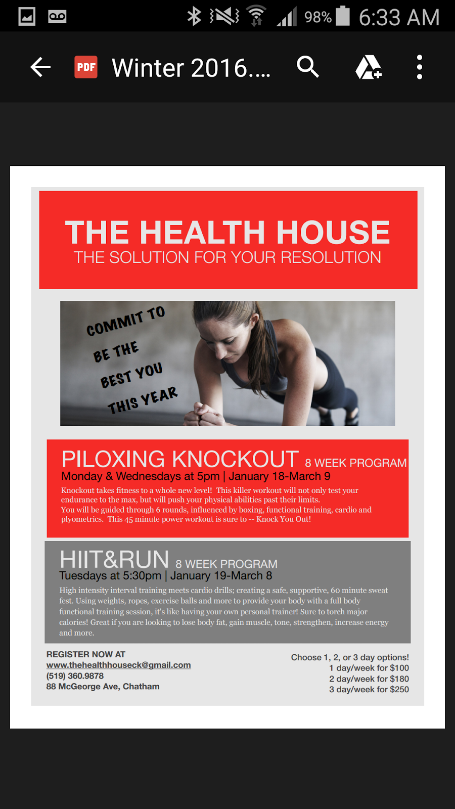 The Health House | 88 McGeorge Ave, Chatham, ON N7M 3Z4, Canada | Phone: (519) 360-9878