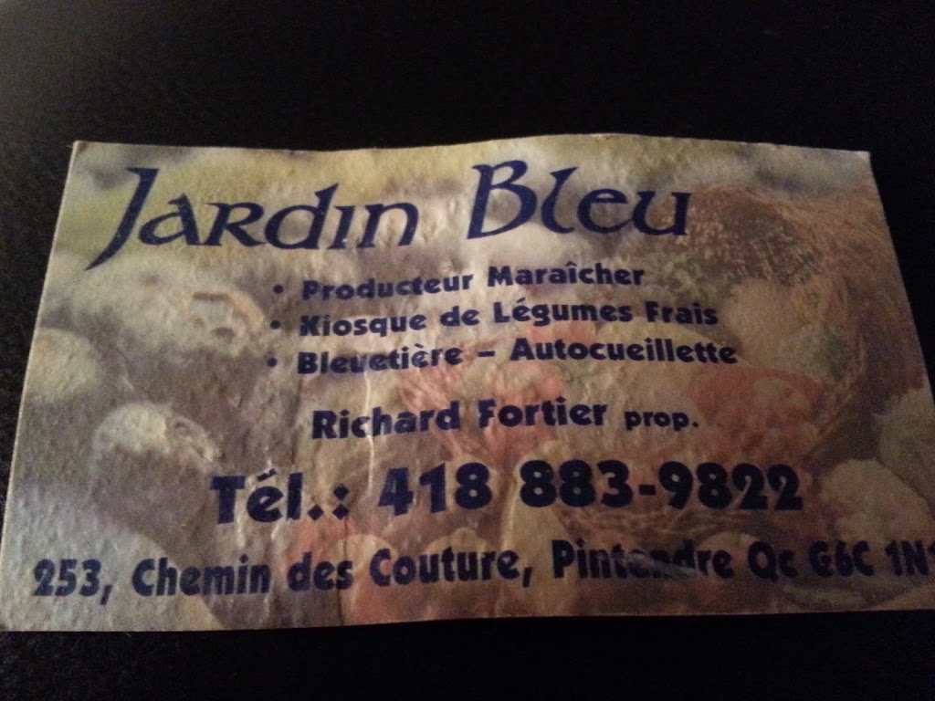 Le Jardin Bleu: Auto-cueillette bleuets | 299 Chem. des Couture #201, Pintendre, QC G6C 1N1, Canada | Phone: (418) 833-9822