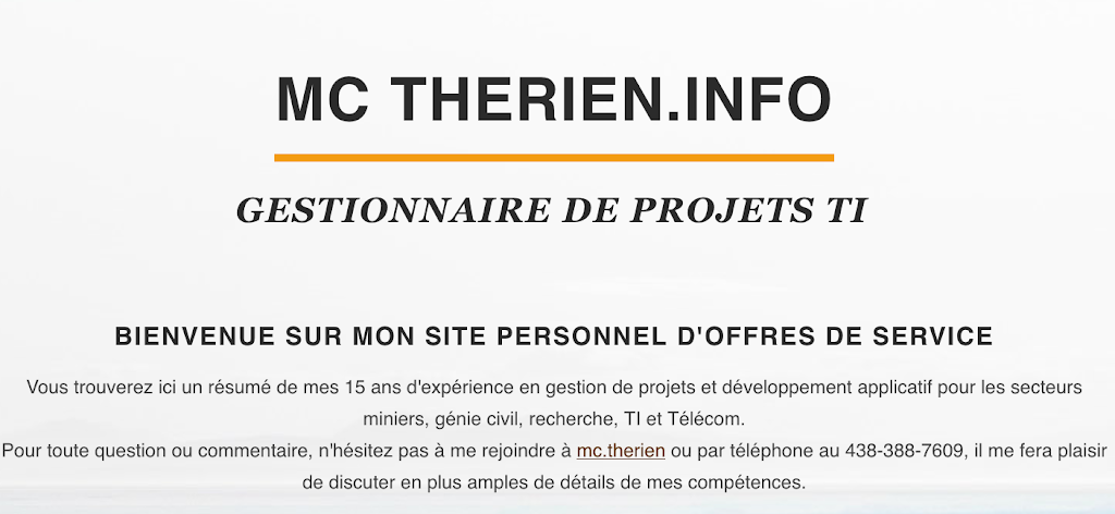 MC Therien | 6 Av. des Ormes, Sainte-Thérèse, QC J7E 3V8, Canada | Phone: (778) 400-6793