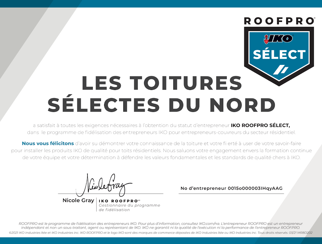 Les Toitures Sélectes du Nord inc | Suite:3, 2429 Bd du Curé Labelle, Prévost, QC J0R 1T0, Canada | Phone: (450) 848-5261