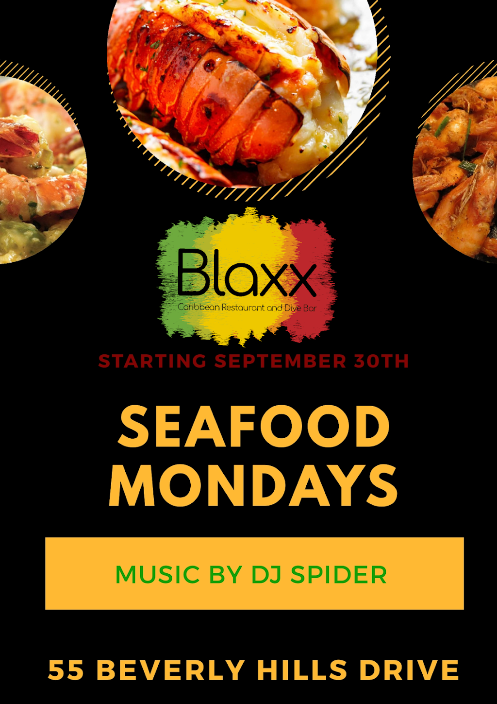 Blaxx Caribbean Restaurant & Dive Bar | 55 Beverly Hills Dr, North York, ON M3L 1A2, Canada | Phone: (647) 243-1675